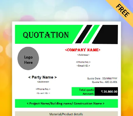 Estimates with detailed constructions quotations